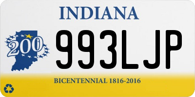 IN license plate 993LJP