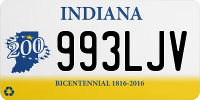 IN license plate 993LJV