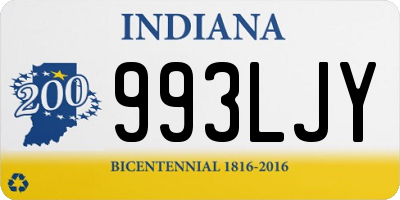 IN license plate 993LJY