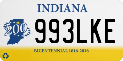 IN license plate 993LKE