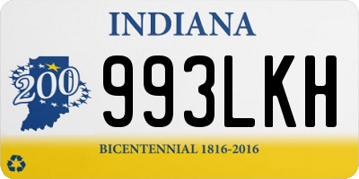 IN license plate 993LKH