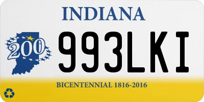 IN license plate 993LKI