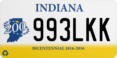 IN license plate 993LKK