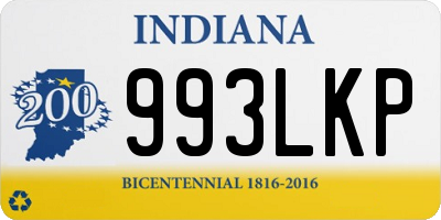 IN license plate 993LKP