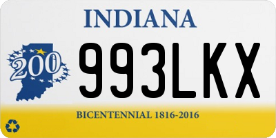 IN license plate 993LKX