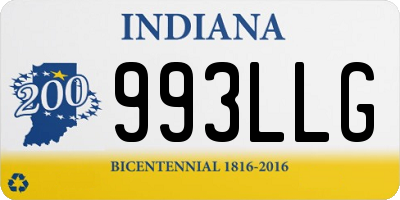 IN license plate 993LLG