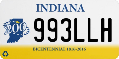 IN license plate 993LLH