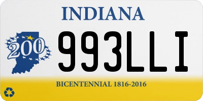 IN license plate 993LLI