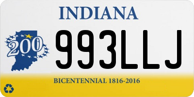 IN license plate 993LLJ