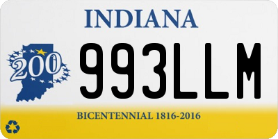 IN license plate 993LLM