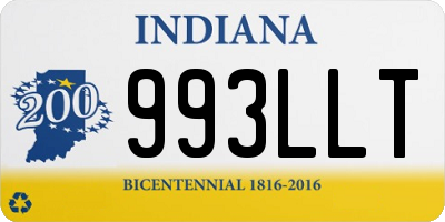 IN license plate 993LLT