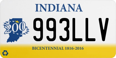 IN license plate 993LLV