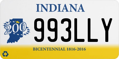 IN license plate 993LLY