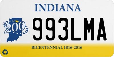 IN license plate 993LMA