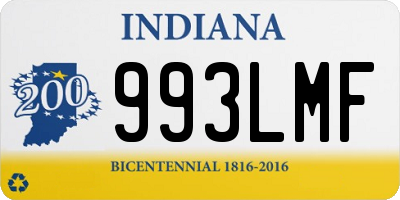 IN license plate 993LMF