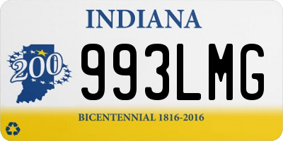 IN license plate 993LMG