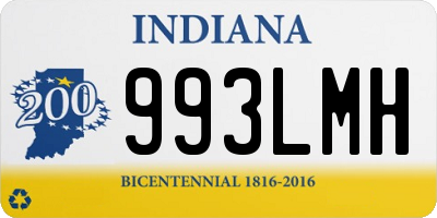 IN license plate 993LMH
