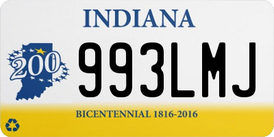 IN license plate 993LMJ