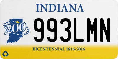 IN license plate 993LMN