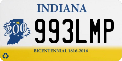 IN license plate 993LMP