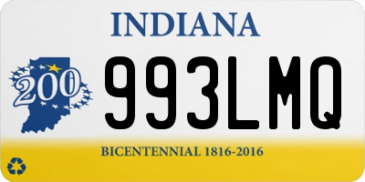 IN license plate 993LMQ