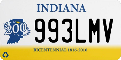 IN license plate 993LMV