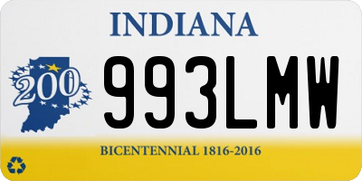 IN license plate 993LMW