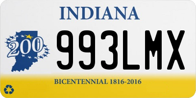 IN license plate 993LMX