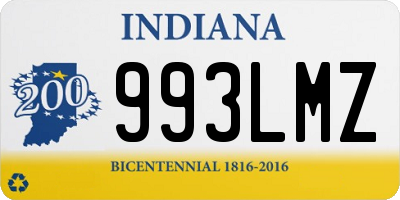 IN license plate 993LMZ