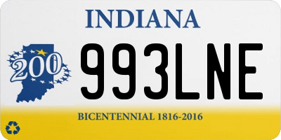 IN license plate 993LNE