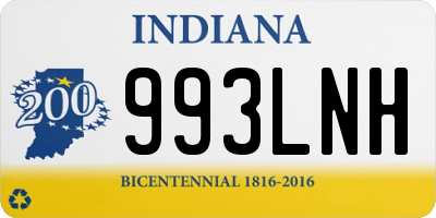 IN license plate 993LNH