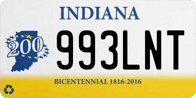 IN license plate 993LNT