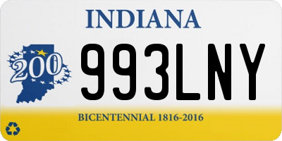 IN license plate 993LNY