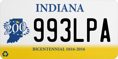 IN license plate 993LPA