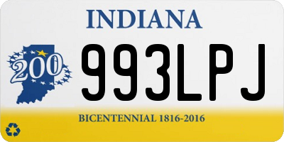 IN license plate 993LPJ