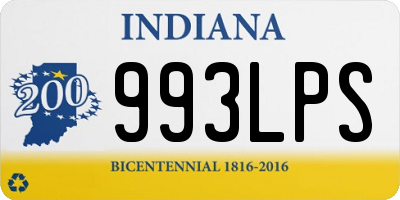 IN license plate 993LPS