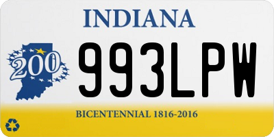 IN license plate 993LPW