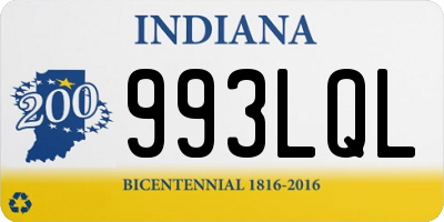 IN license plate 993LQL