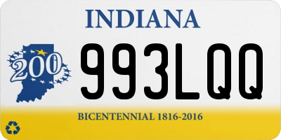 IN license plate 993LQQ