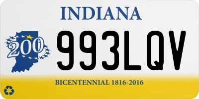 IN license plate 993LQV