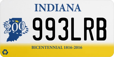 IN license plate 993LRB