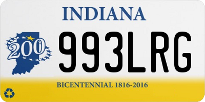 IN license plate 993LRG