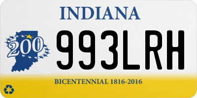 IN license plate 993LRH