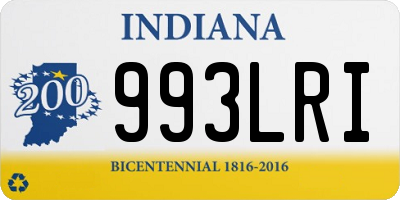 IN license plate 993LRI