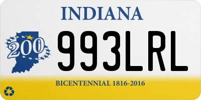 IN license plate 993LRL