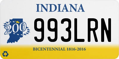 IN license plate 993LRN