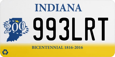 IN license plate 993LRT
