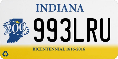 IN license plate 993LRU