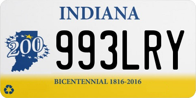 IN license plate 993LRY