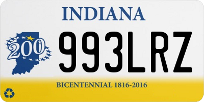 IN license plate 993LRZ